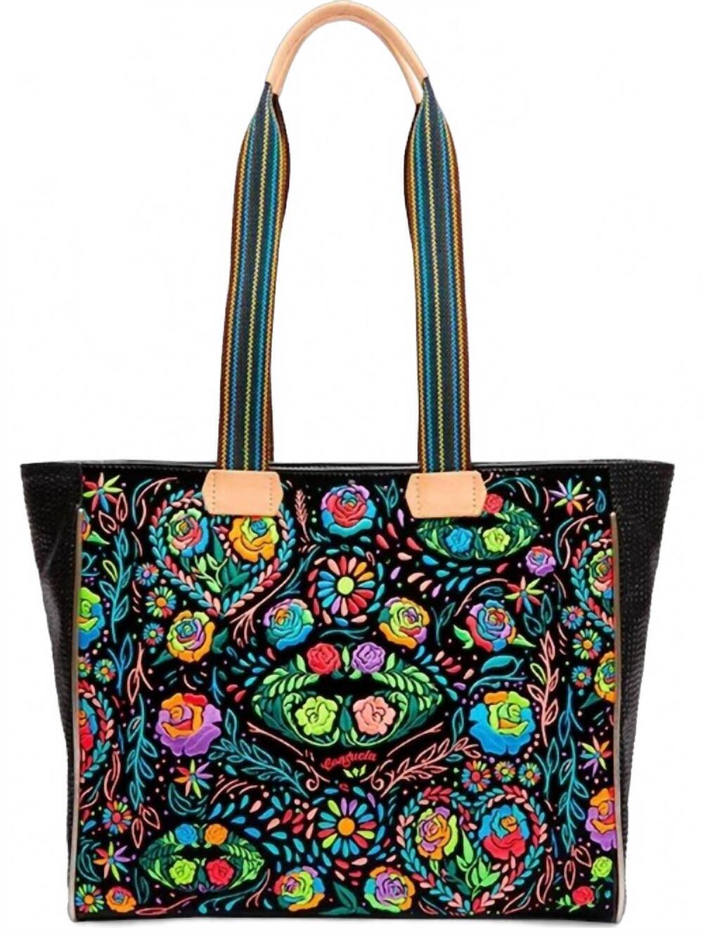 NEW CONSUELA women's journey tote bag in black